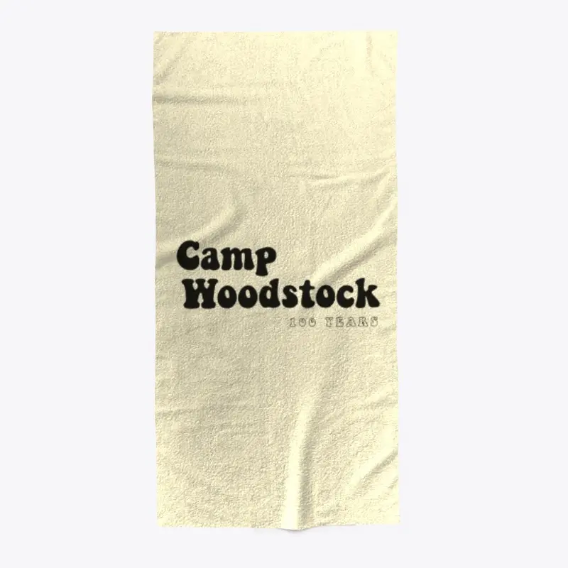 Camp Woodstock 100 Years: 70s Black Logo