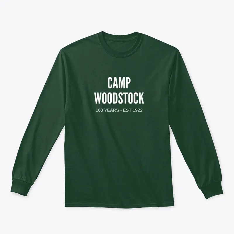 Camp Woodstock 100 YEARS - White Logo