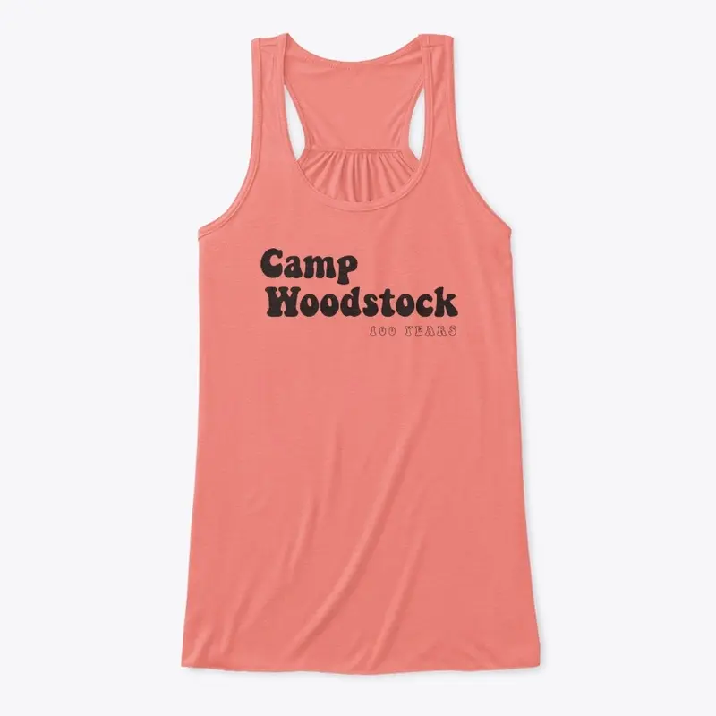 Camp Woodstock 100 Years: 70s Black Logo