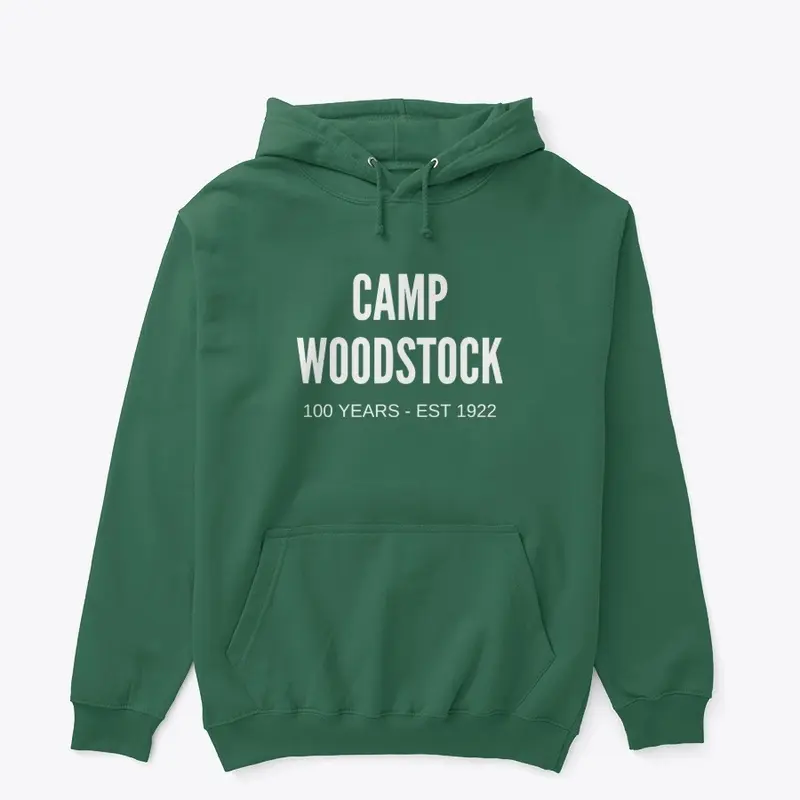 Camp Woodstock 100 YEARS - White Logo