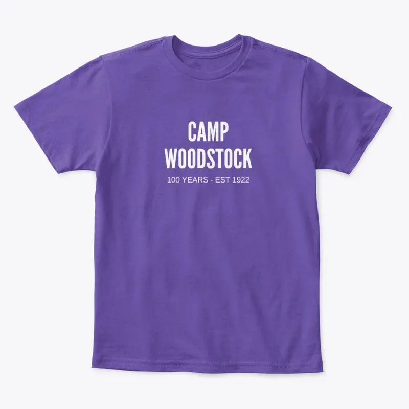 Camp Woodstock 100 YEARS - White Logo