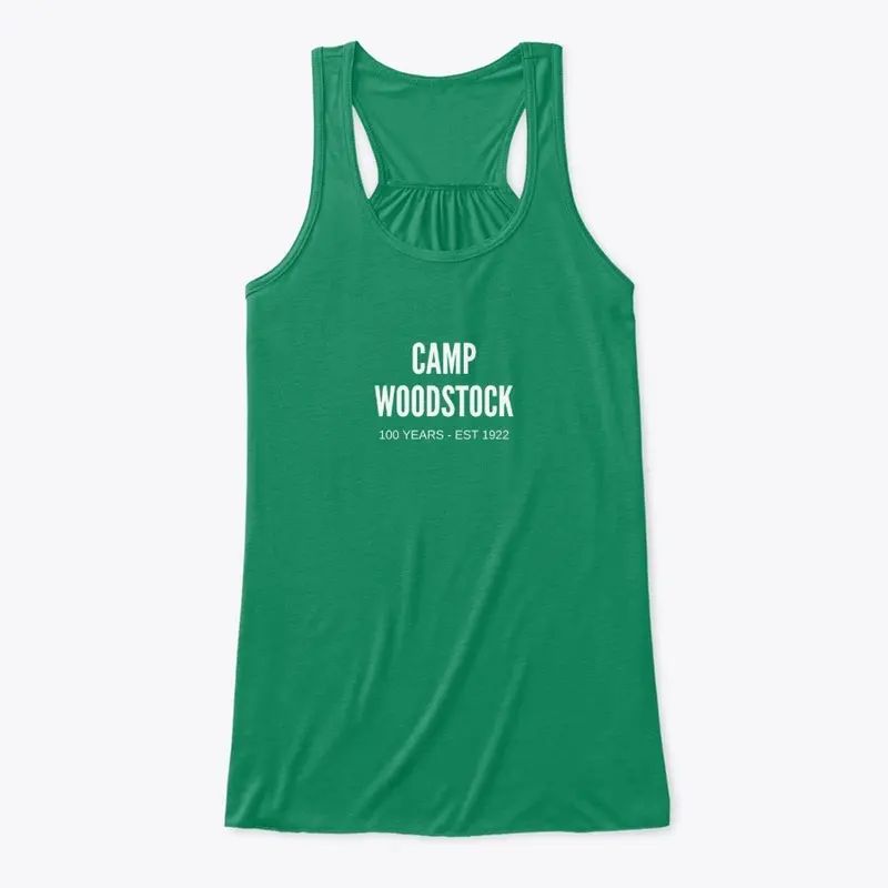 Camp Woodstock 100 YEARS - White Logo