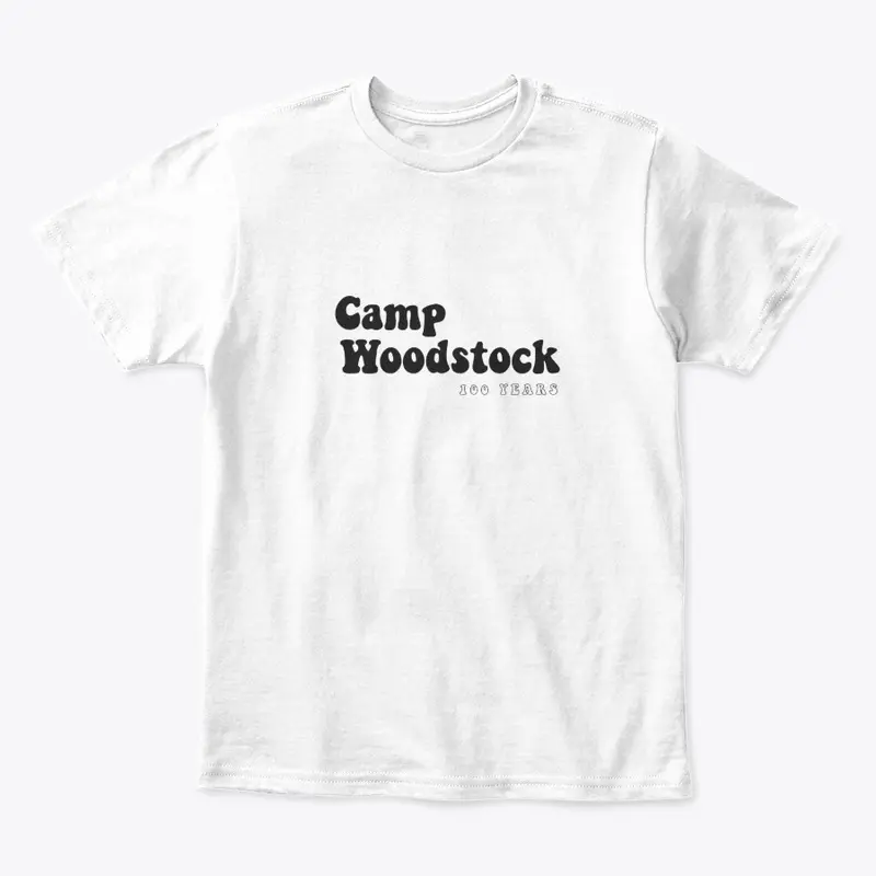 Camp Woodstock 100 Years: 70s Black Logo