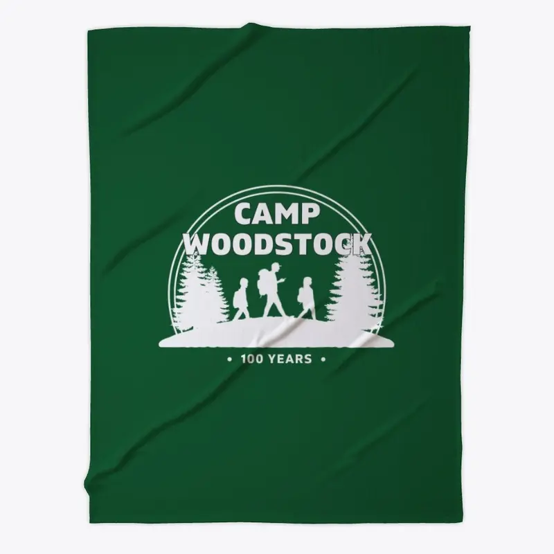 Camp Woodstock 100 Years: 90s White Logo