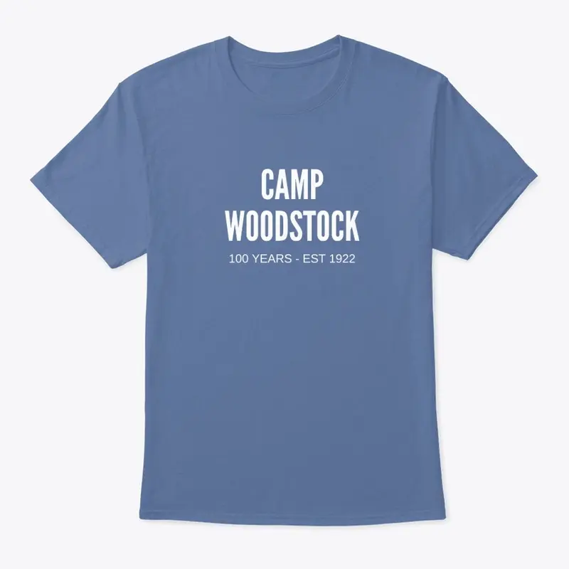 Camp Woodstock 100 YEARS - White Logo