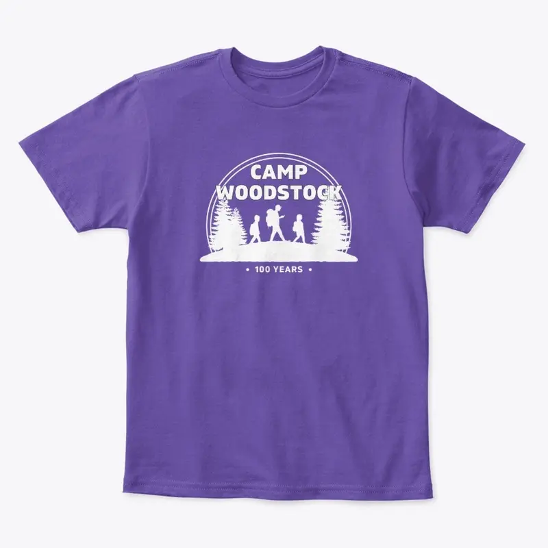 Camp Woodstock 100 Years: 90s White Logo