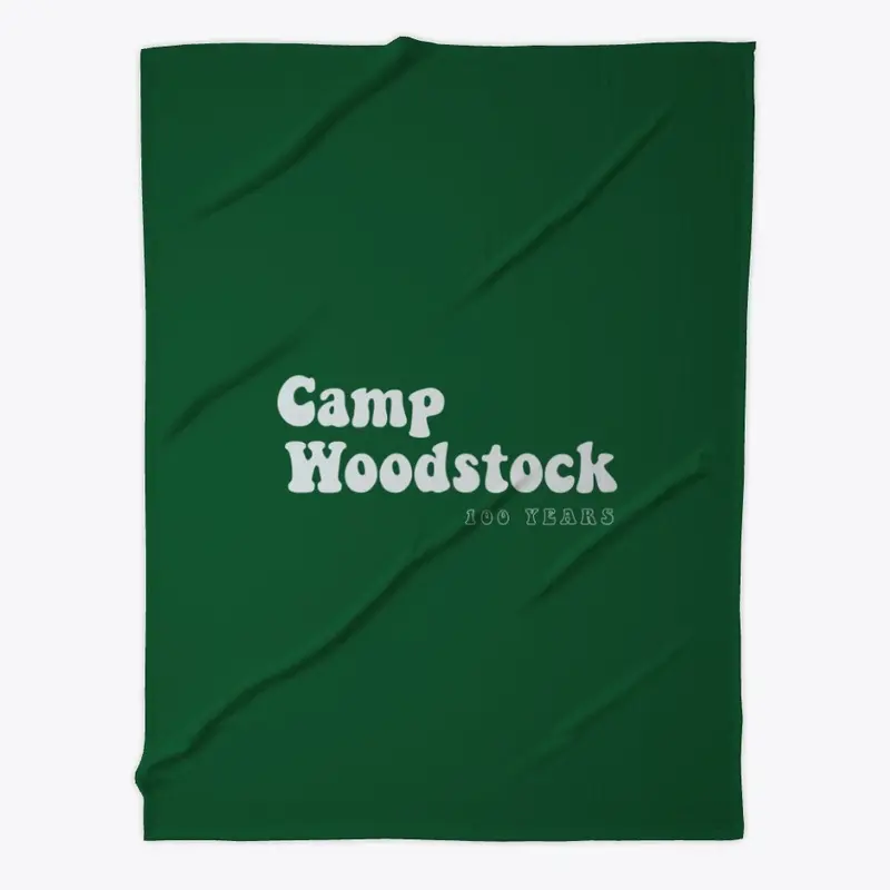 Camp Woodstock 100 Years: 70s White Logo