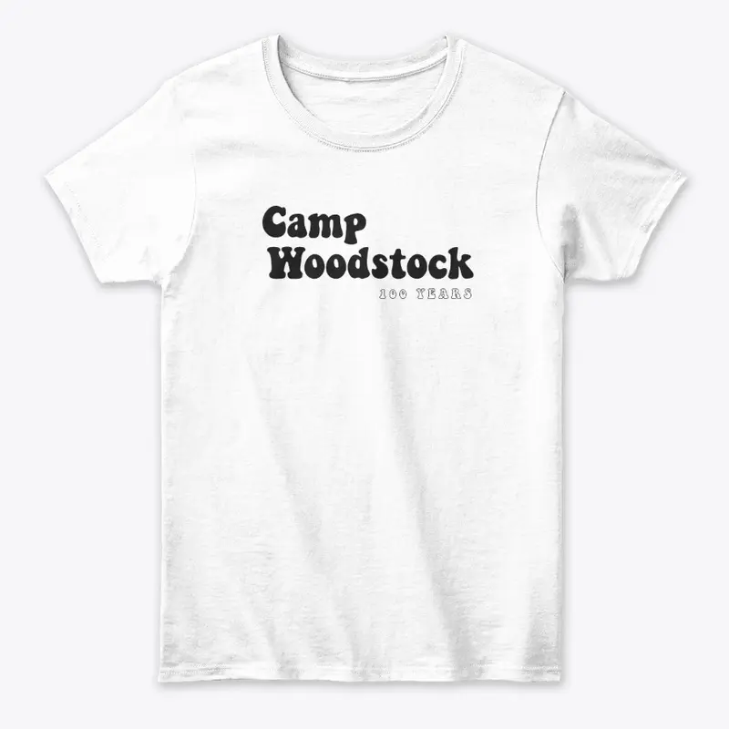 Camp Woodstock 100 Years: 70s Black Logo