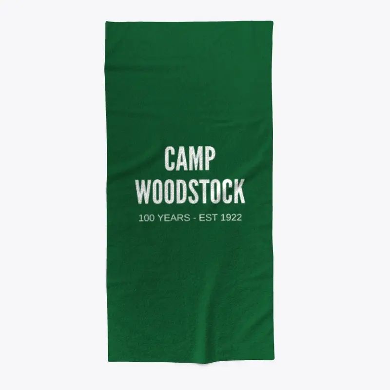 Camp Woodstock 100 YEARS - White Logo