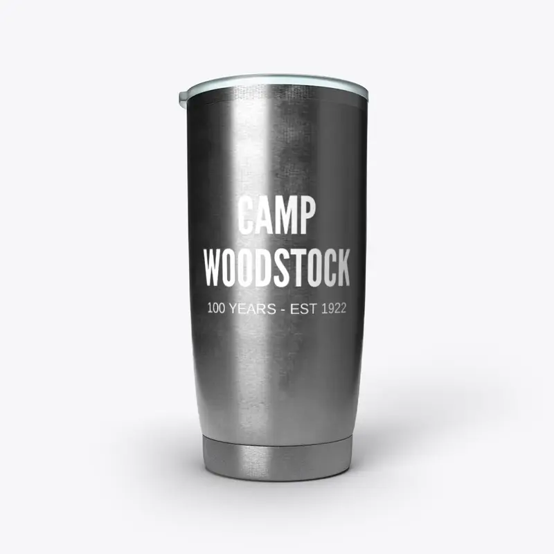 Camp Woodstock 100 YEARS - White Logo