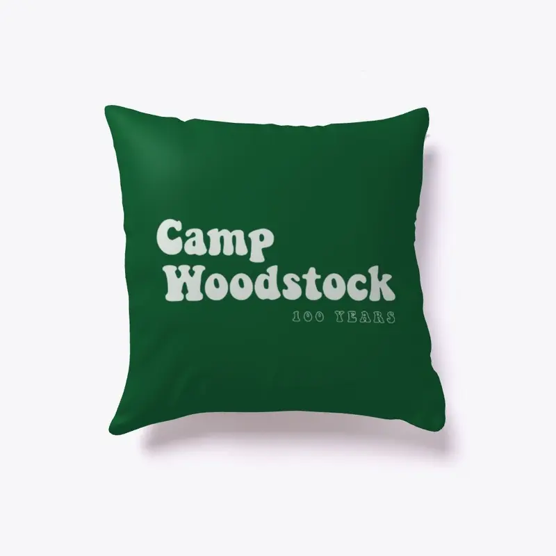 Camp Woodstock 100 Years: 70s White Logo