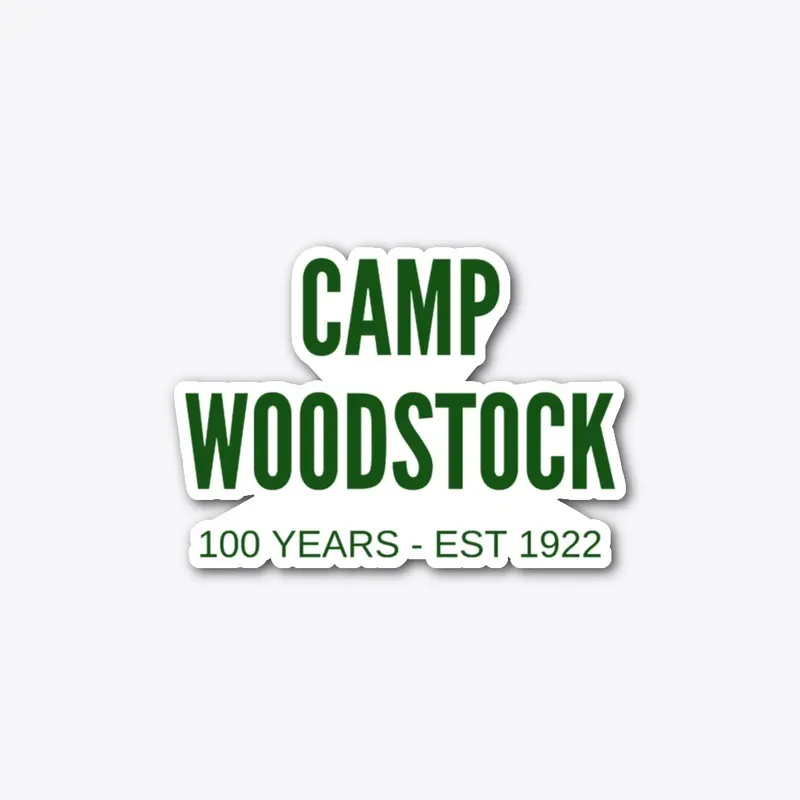 Camp Woodstock 100 YEARS - Green Logo