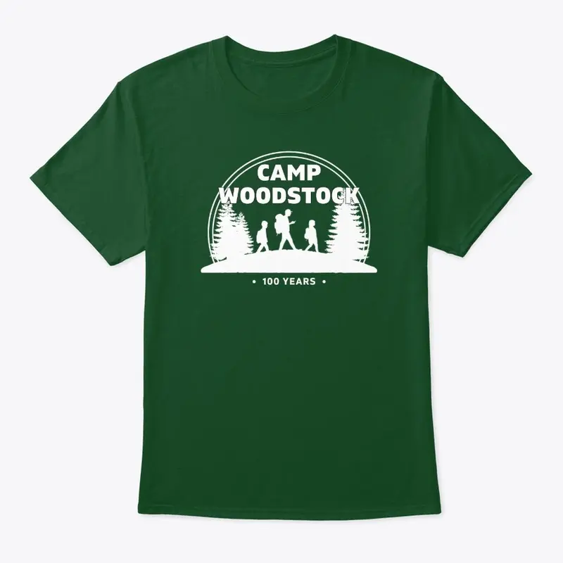 Camp Woodstock 100 Years: 90s White Logo