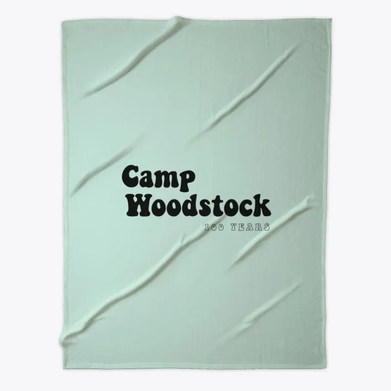 Camp Woodstock 100 Years: 70s Black Logo