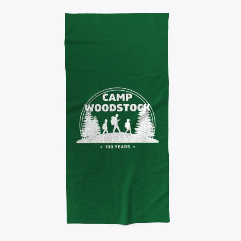 Camp Woodstock 100 Years: 90s White Logo